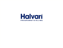 Tablet Screenshot of halvari.no
